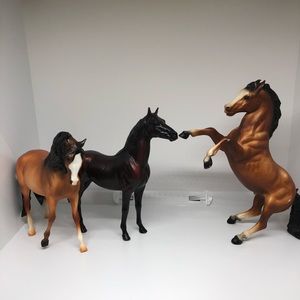 3 Breyer Horses Rearing Horse Thoroughbred mustang